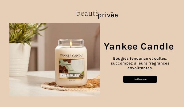 vente privée bougies yankee candle