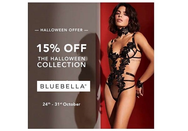 15% de réduction sur la collection d'halloween bluebella