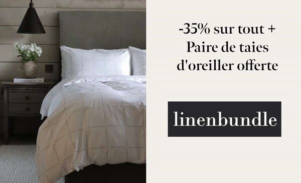 35% de remise sur tout le linge de lit de luxe linenbundle