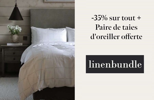 35% de remise sur tout le linge de lit de luxe linenbundle