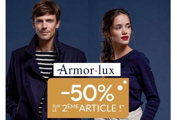 -50% sur le deuxième article Armor Lux + livraison gratuite (dernier jour)