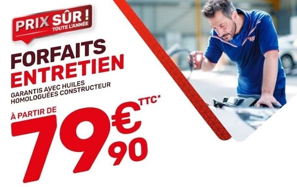 Bonne affaire sur les forfaits d’entretien de voiture dans le réseau AD Auto : dés seulement 79,90€