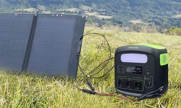 PACK NECESPOW station d'énergie portable 1200W N1200 + panneau solaire pliable 120W