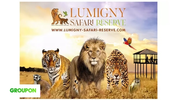 Parc Lumigny Safari Reserve pas cher : dès 13,9€ (Pass 1 jour / Lumigny Safari + Terre de Singes)