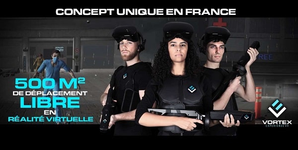 Partie de réalité virtuelle à Vortex Experience VR Nantes moins chère : 79,9€ la session 4 personnes (au lieu de 120€)