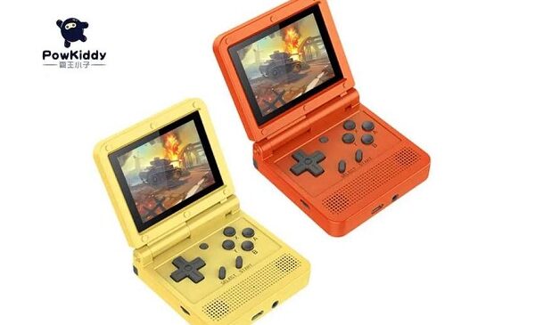 console de jeu vidéo portable pliable 64 bits powkiddy v90