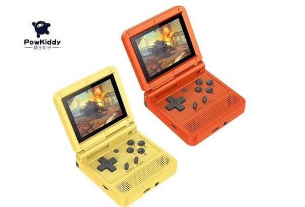 console de jeu vidéo portable pliable 64 bits powkiddy v90