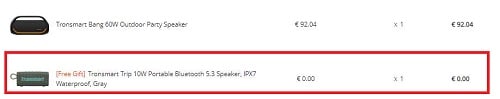 enceinte gratuite geekbuying