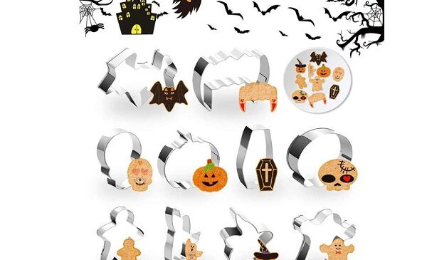 lot de 10 emportes pièces pour biscuit halloween en acier inoxydable aitsite