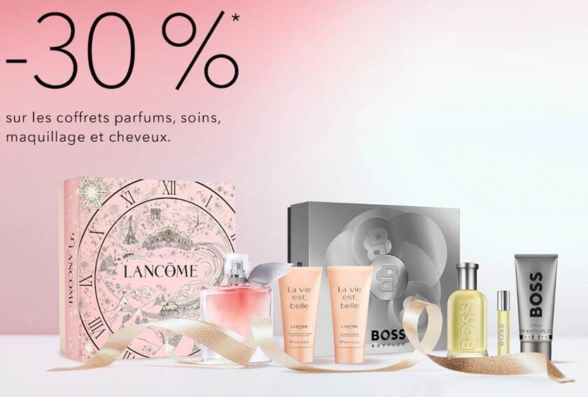 nocibé 30% de remise les coffrets beauté