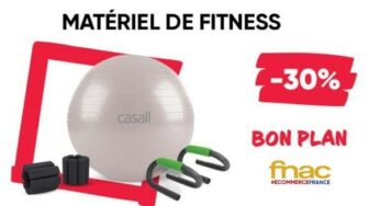 30% de remise sur une large sélection Fitness et Musculation sur la FNAC