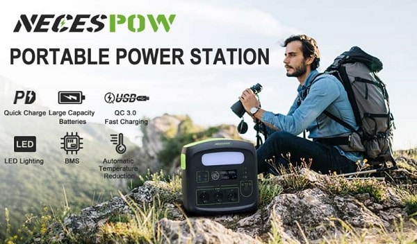 station portable d'énergie 750w necespow n7576