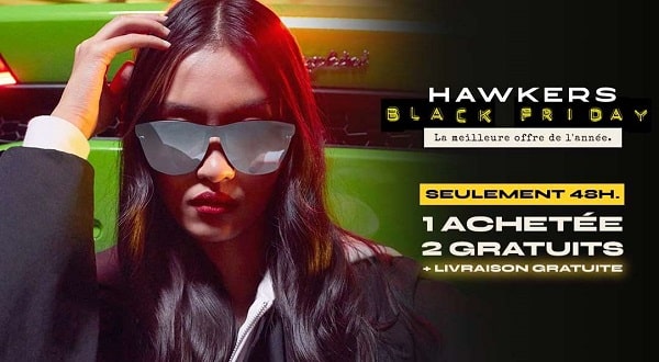 1 paire de lunette de soleil hawkers achetée = 2 paires offertes