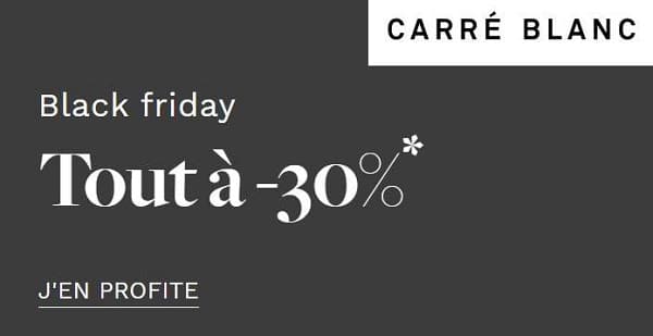 Linge de lit, linge de table ou linge de bain moins cher avec le Black Friday de Carré Blanc (30% sur tout)