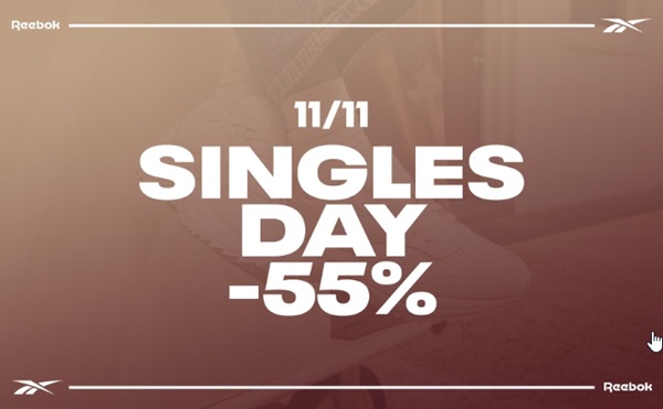 profitez des offres singles day reebok