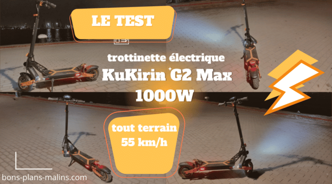 puissante, tout terrain et confortable nous avons testé la trottinette électrique kukirin g2 max de 1000