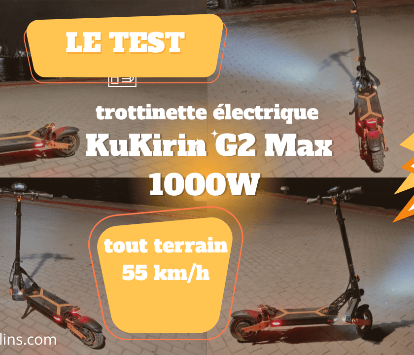 puissante, tout terrain et confortable nous avons testé la trottinette électrique kukirin g2 max de 1000