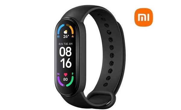 bracelet connectée avec écran amoled mi band 6 de xiaomi