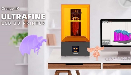 imprimante 3D Résine Orange 4K Longer