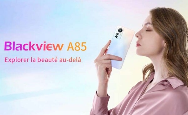 smartphone blackview a85 6,5 pouces 90hz 128 go 8 go