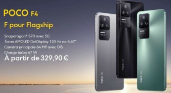 BLACK FRIDAY : jusqu’a 150€ de remise sur les smartphones POCO dont le POCO F4 + écouteurs offerts pour 329,90€