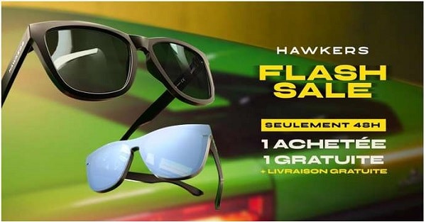 1 paire achetée = 1 paire de lunette de soleil hawkers gratuite + livraison gratuite