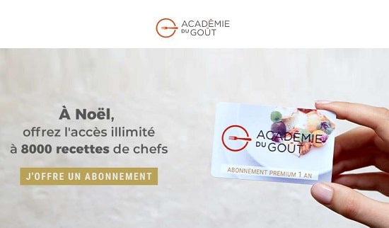 remises sur les cartes cadeau académie du goût