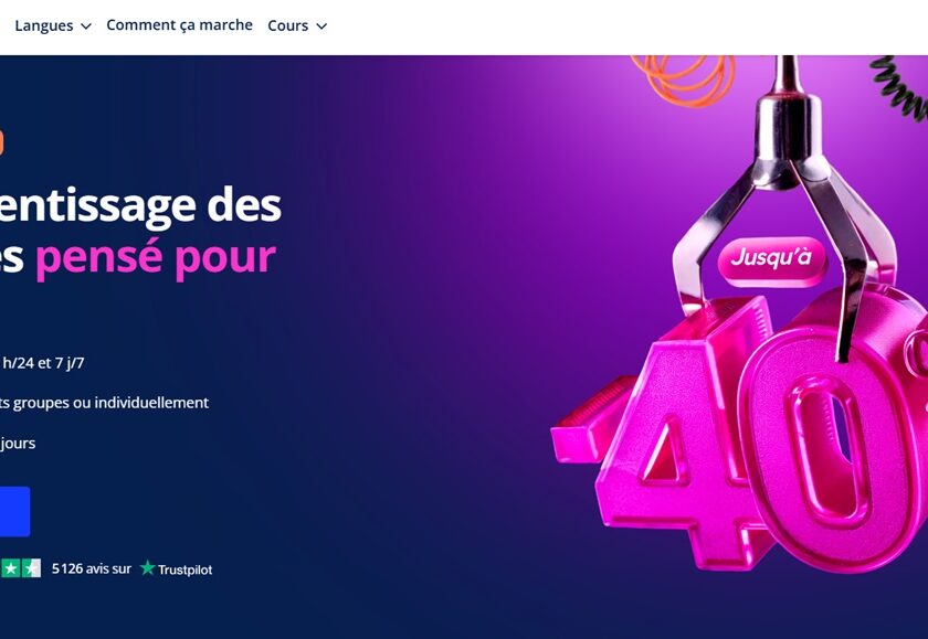 black friday école de langue en ligne lingoda