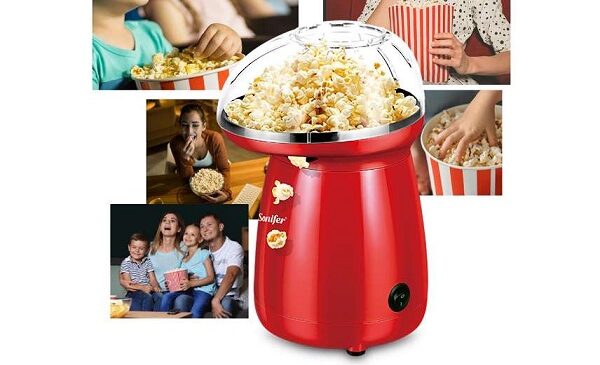 machine à popcorn à air chaud sans huile 1200w sonifer sf4014