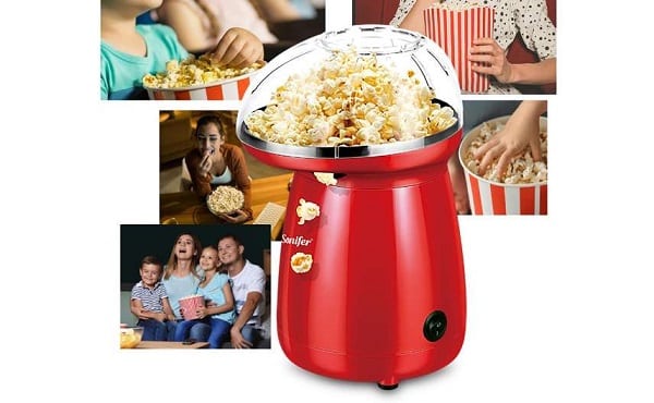 34,21€ la machine à popcorn à air chaud sans huile 1200W Sonifer SF4014 – port inclus