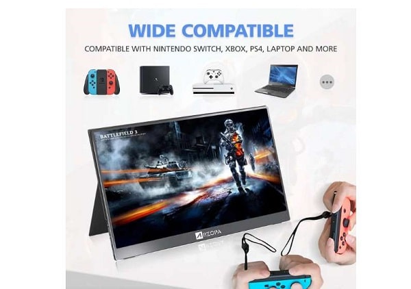 moniteur portable ARZOPA 14 pouces Full HD 1080P (HDMI, USB)