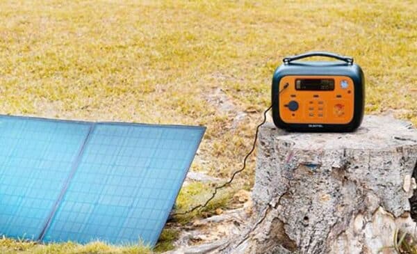 pack station d'énergie portable 500w oukitel p501 + panneau solaire pliable100w flashfish sp 18v