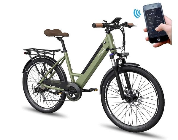 vélo électrique de ville 26 pouces 250w fafrees f26 pro avec app