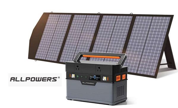 offre pack centrale électrique portable allpowers s700 700w + panneau solaire de 140w