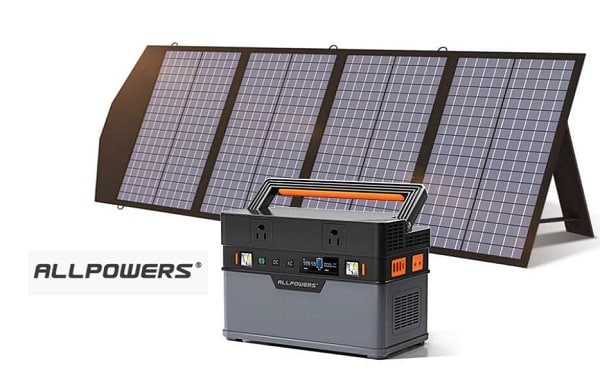 offre pack centrale électrique portable allpowers s700 700w + panneau solaire de 140w