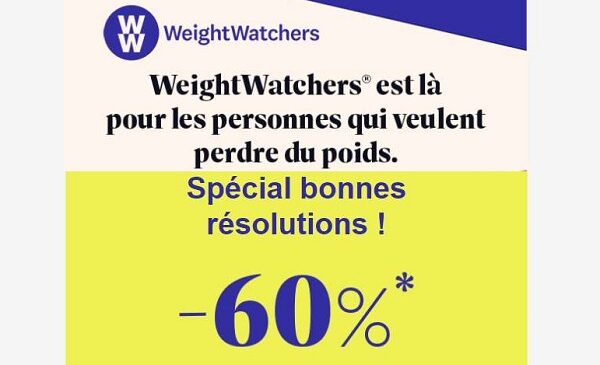 programme ww weight watchers 60% sur tous les abonnements