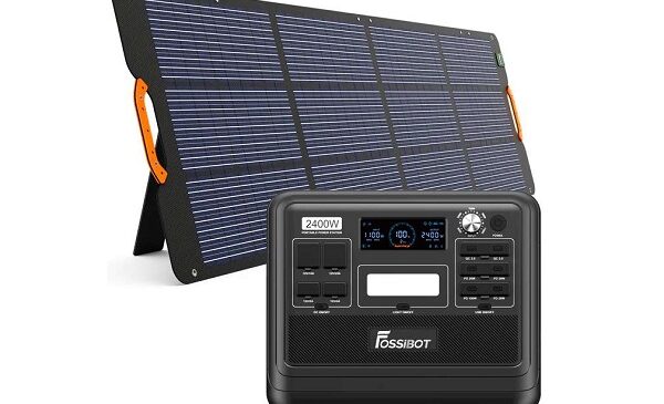 Promotion Pack station d'alimentation portable 2400W FOSSiBOT F2400 + panneau solaire 200W