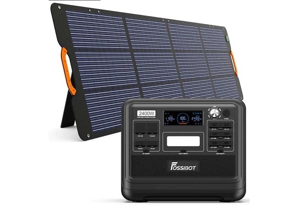 Promotion Pack station d'alimentation portable 2400W FOSSiBOT F2400 + panneau solaire 200W