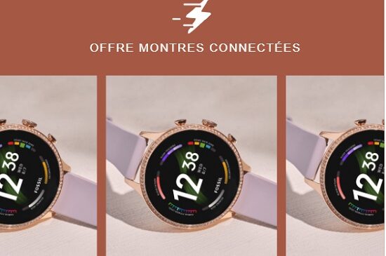 reduction sur les montres connectées fossil gen 6