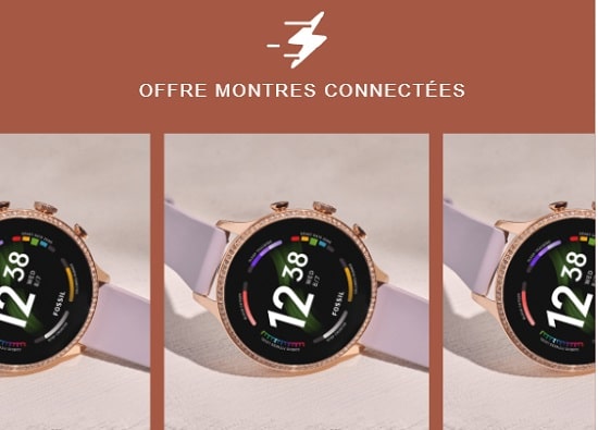 30% de reduction sur les montres connectées Fossil Gen 6 (homme ou femme)