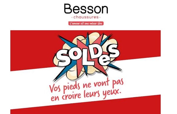 remise sur des milliers de paires de chaussures avec les soldes Besson Chaussures