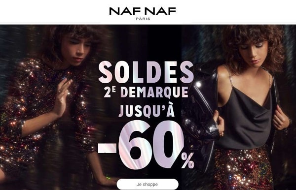 secondes démarques des soldes naf naf