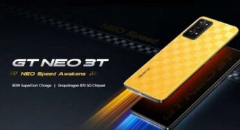 Vente Flash : 304€ smartphone 5G REALME GT NEO 3T (8Go/128 Go, Snapdragon 870)