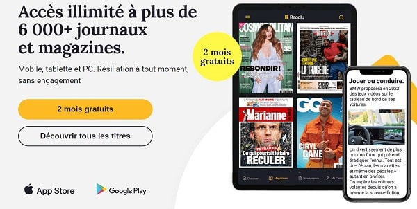 2 mois gratuits et sans engagement de lecture illimité de plus de 6000 magazines et journaux 2 mois gratuits et sans engagement de lecture illimité de plus de 6000 magazines et journaux