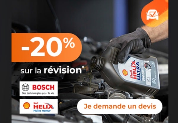 20% de remise immédiate pour une révision constructeur dans un centre auto euromaster