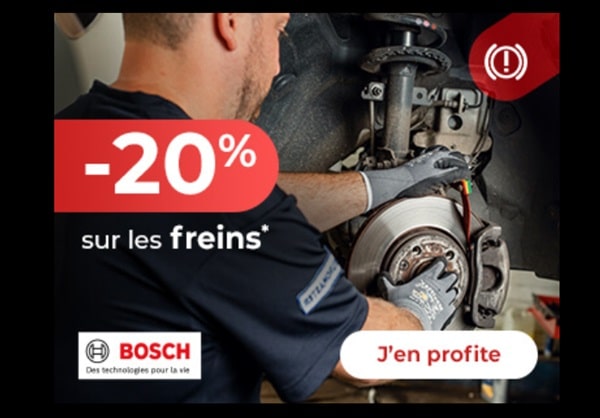 20% de remise sur les freins chez Euromaster