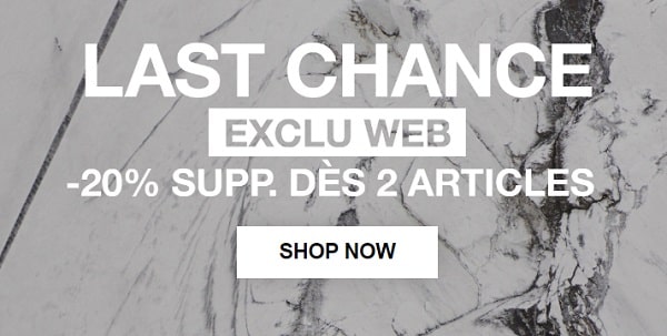 20% remise supplémentaire sur les promotions last chance the kooples