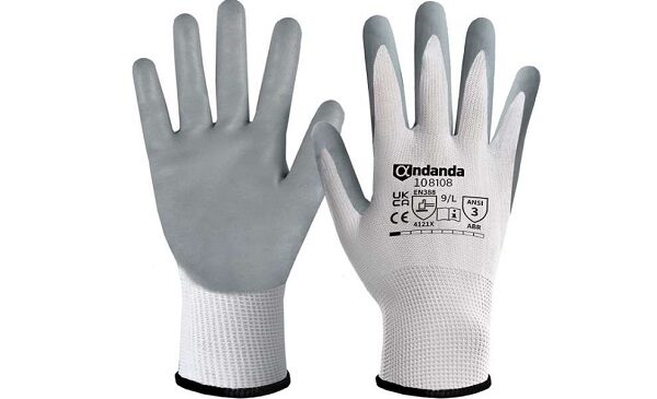 50% de remise sur les gants de travail en nylon avec paume et doigts enduits ANDANDA
