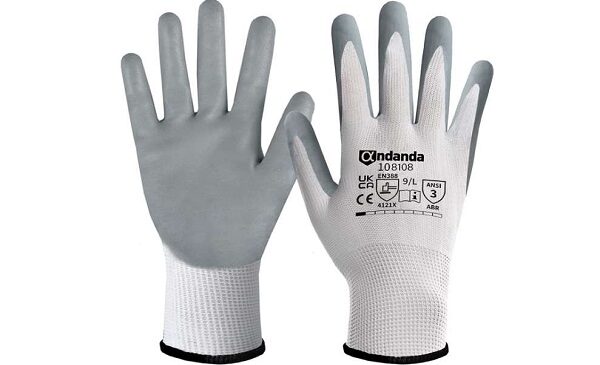 50% de remise sur les gants de travail en nylon avec paume et doigts enduits ANDANDA 