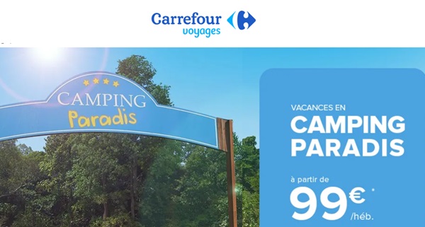 passez vos vacances en camping paradis pour pas cher dès 99€